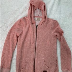 Roxy girl pink zip up size 12